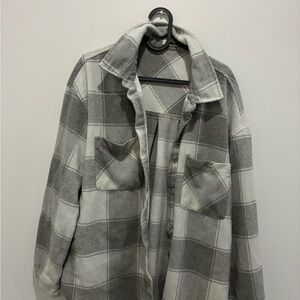 Plaid Gray Jacket for Women